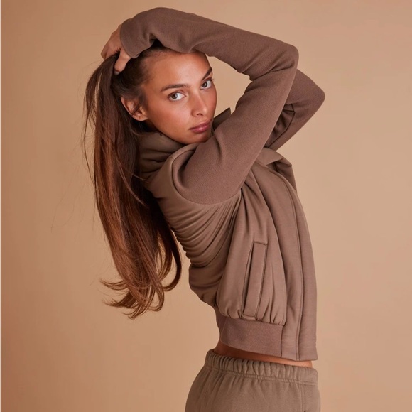 ROAM Moto Cloud Bomber Jacket - Brown - Picture 3 of 6